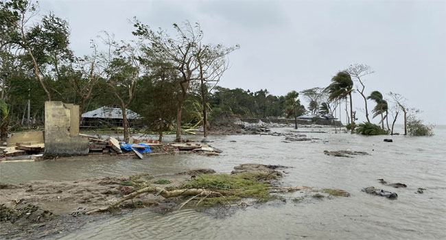 রাঙ্গাবালীতে ঘূর্ণিঝড় রেমালের তাণ্ডবের ক্ষতচিহ্ন