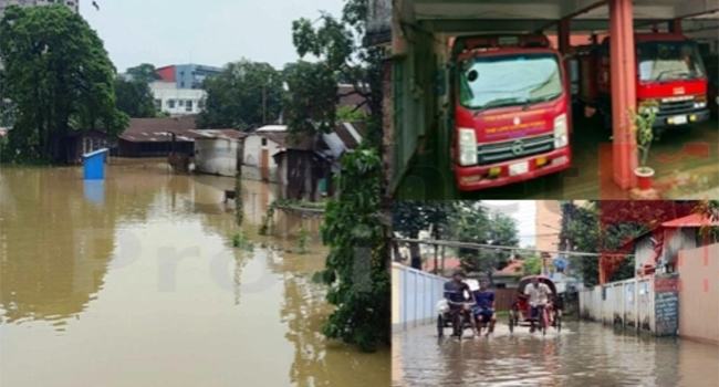 সিলেটে বন্যা : নগরীর ৪ হাজার পরিবার আক্রান্ত