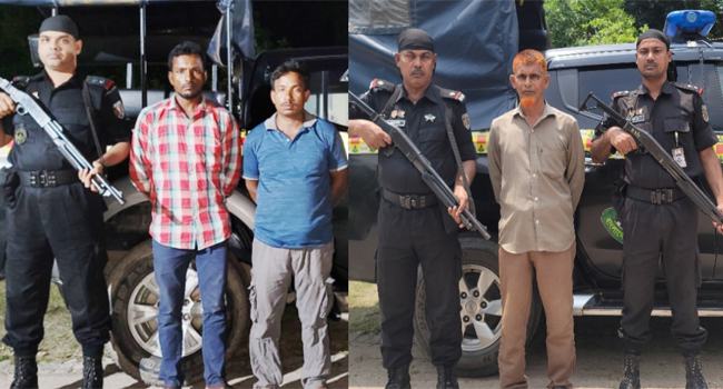 আশুলিয়ায় হোরোইন ও ফেনসিডিলসহ আটক ৩