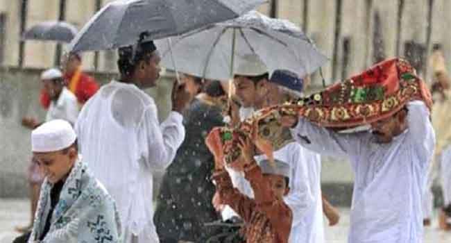 ঈদের দিন ঢাকাসহ চার বিভাগে বৃষ্টিপাতের আভাস