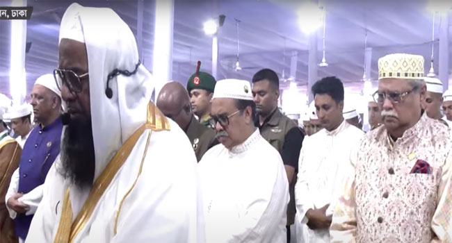 জাতীয় ঈদগাহে প্রধান জামাত অনুষ্ঠিত