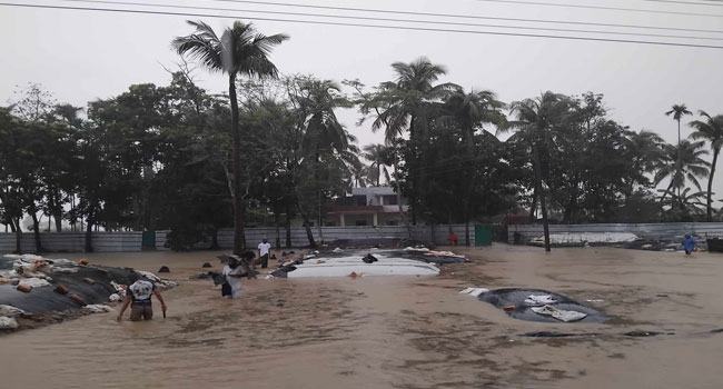 টেকনাফে অর্ধশত গ্রাম প্লাবিত, পানিবন্দী ১০ হাজার পরিবার