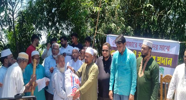 মৌলভীবাজারে বন্যার্ত ১০০ পরিবারের মাঝে জামায়াতে ইসলামীর উপহার বিতরণ