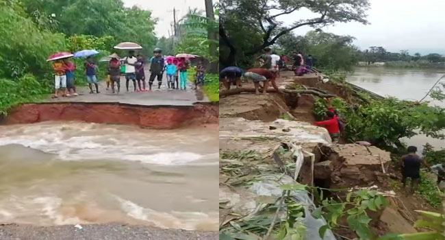 দোয়ারাবাজারে বন্যায় ৩৭টি ক্ষতবিক্ষত সড়ক