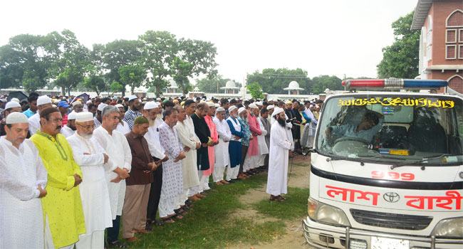 বিএনপি নেতা নাদিম মোস্তফার দাফন সম্পন্ন