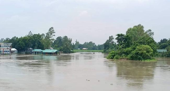 জামালপুর বন্যার পানি বিপৎসীমার ২৮ সেন্টিমিটার ওপরে
