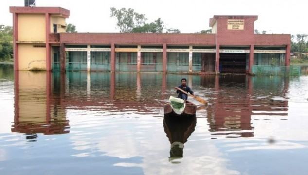 বন্যায় বিপর্যস্ত সিলেটের শিক্ষাব্যবস্থা