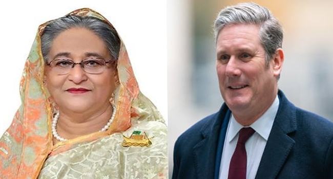 নতুন ব্রিটিশ প্রধানমন্ত্রীকে শেখ হাসিনার অভিনন্দন