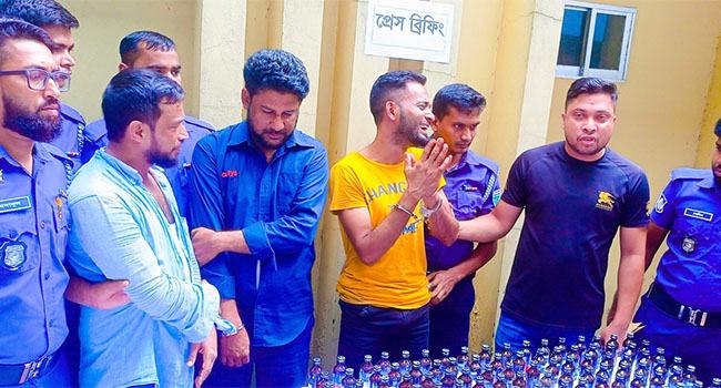 সিলেটে ২৮ লক্ষাধিক টাকার মাদক জব্দ, গ্রেফতার ৩