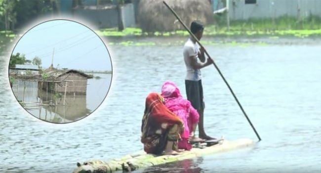 কুড়িগ্রামের বন্যা পরিস্থিতি : নদ-নদীর পানি বিপৎসীমার ওপরে
