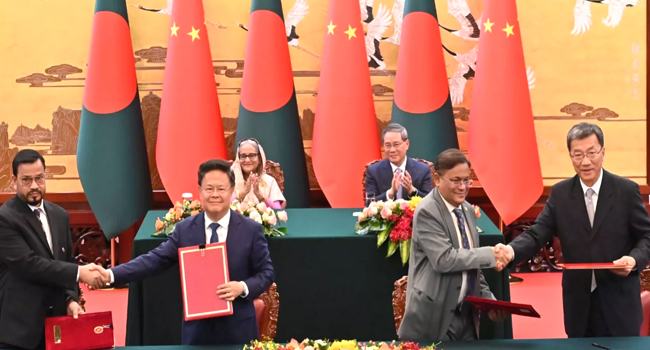এফটিএ সম্ভাব্যতা যাচাই শেষসহ ৭টি ফলাফল ঘোষণা ঢাকা-বেইজিংয়ের