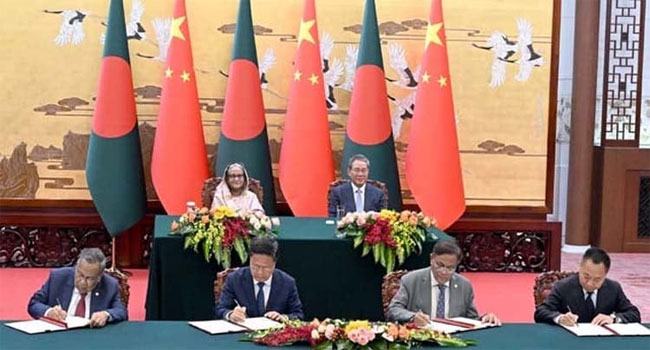ঢাকা-বেইজিং দ্বিপক্ষীয় সম্পর্ক বাড়াতে ৭ প্রকল্প ঘোষণা