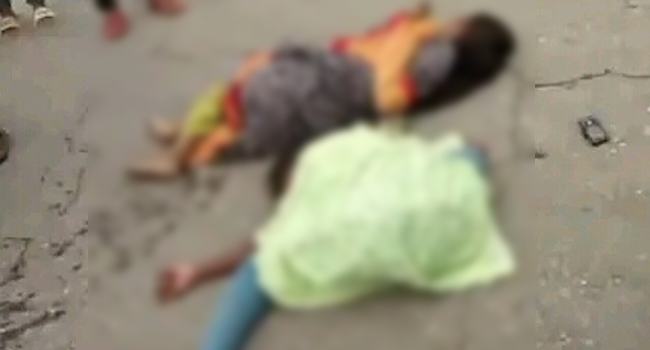 হোসেনপুরে পিকআপভ্যানের চাপায় মা নিহত, মেয়ে আহত