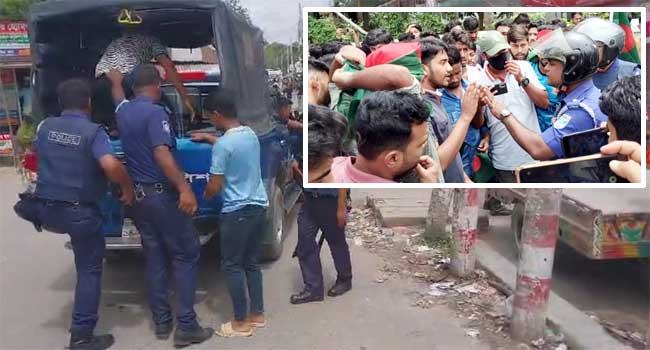 ভাঙ্গায় কোটাবিরোধী আন্দোলনের ১০ শিক্ষার্থী আটক