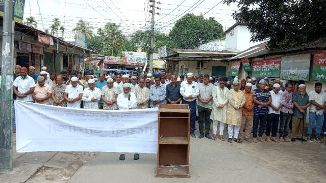 ঠাকুরগাঁওয়ে আন্দোলনে নিহতদের গায়েবানা জানাজা অনুষ্ঠিত