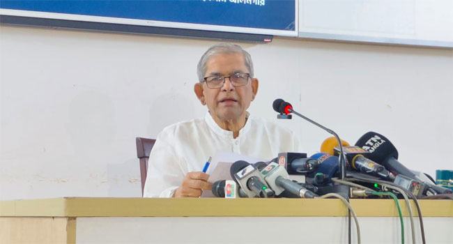চলমান সঙ্কটের সমাধান না হলে আন্দোলন শেষ হবে না : মির্জা ফখরুল