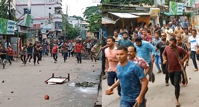 ঝালকাঠিতে শিক্ষার্থীদের সাথে আ’লীগের ধাওয়া পাল্টা-ধাওয়া, আহত ১৫