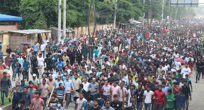 অসহযোগ আন্দোলনে উত্তাল রাজশাহী