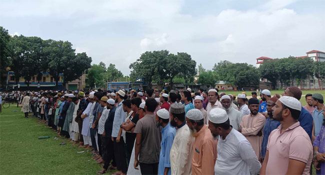 বিরামপুরে নিহতদের স্মরণে গায়েবানা জানাজা অনুষ্ঠিত