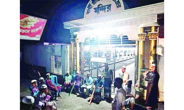 হিন্দু সম্প্রদায়ের সাথে মতবিনিময় মন্দিরে পাহারা