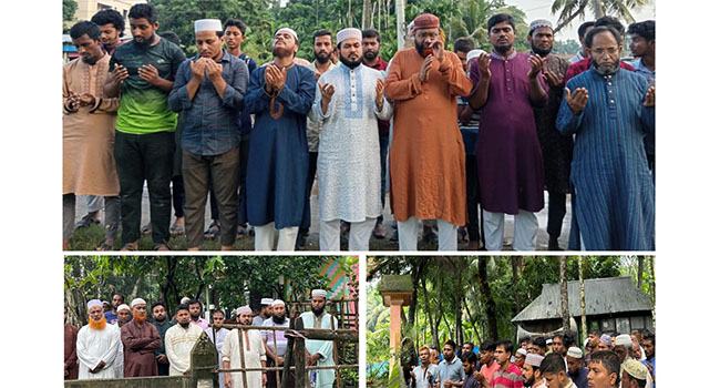লক্ষীপুরে ৩ শহীদের কবর জিয়ারত এবং তাদের পরিবারের সাথে সাক্ষাৎ ড. রেজাউল করিমের