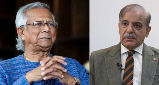 ইউনূসকে পাকিস্তানের প্রধানমন্ত্রীর চিঠি