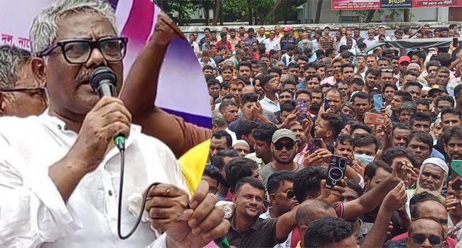 নাটোরে সাংবাদিকদের কাছে ক্ষমা চাইলেন বিএনপি নেতা দুলু