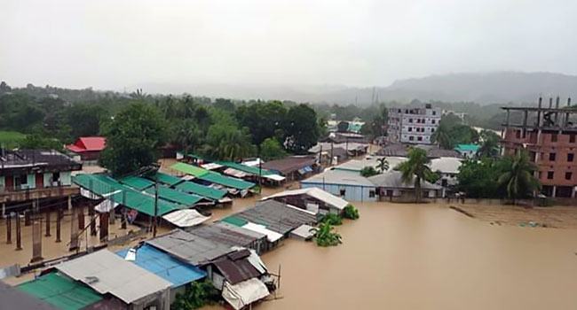 স্মরণকালের ভায়বহ বন্যার কবলে খাগড়াছড়ি