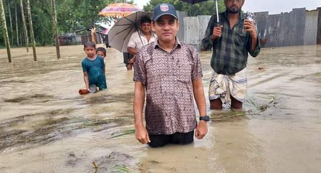 ঈদগাঁওতে বন্যায় পানিবন্দী কয়েক হাজার মানুষ