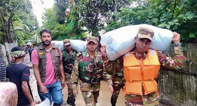 খাগড়াছড়িতে বন্যা পরিস্থিতির উন্নতি