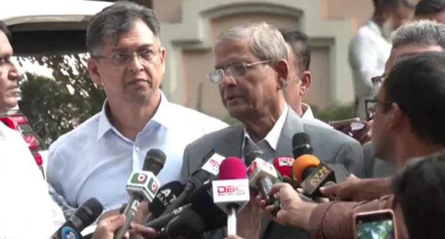 প্রধান উপদেষ্টার সাথে আলোচনা ফলপ্রসূ হয়েছে : মির্জা ফখরুল