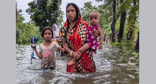 বাংলাদেশের পূর্বাঞ্চলে ভয়াবহ বন্যায় ঝুঁকিতে ২০ লাখ শিশু : ইউনিসেফ