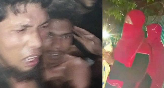 টেকনাফে বোরকা পরিহিত ২ অপহরণকারী আটক