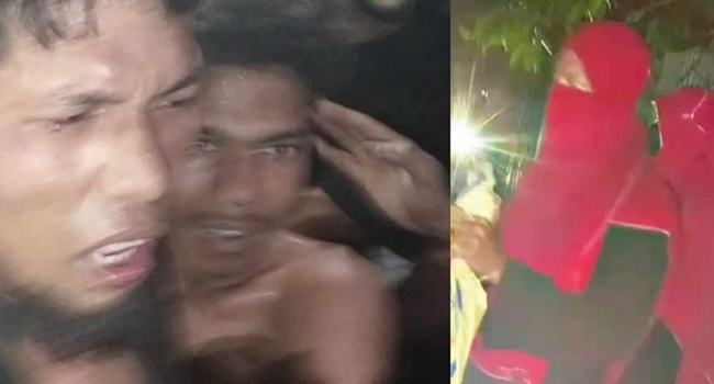টেকনাফে বোরকা পরিহিত ২ অপহরণকারী আটক