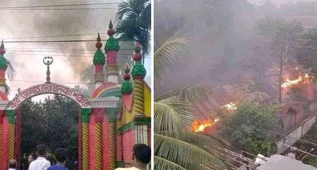 বন্দরে দেওয়ানবাগীর আস্তানায় ভাংচুর ও অগ্নিসংযোগ