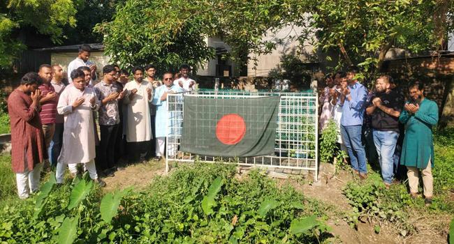 শহীদ ইয়ামিন ও শ্রাবনের পরিবারের সাথে সাক্ষাৎ করলেন বিএনপি নেতা ব্যারিস্টার শিহাব