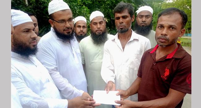 শহীদ হাফেজ আমিনুলের সন্তানদের দায়িত্ব নিল ইত্তেফাকুল উলামা
