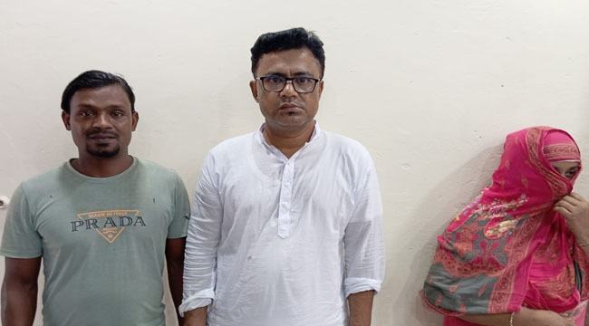 শিক্ষার্থী হত্যার দায়ে নারীসহ স্বেচ্ছাসেবক লীগ নেতাকে পুলিশে দিলেন স্ত্রী