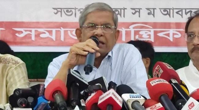 নির্বাচিত পার্লামেন্ট সদস্যরাই সিদ্ধান্ত নিবেন কী পরিবর্তন দরকার : মির্জা ফখরুল