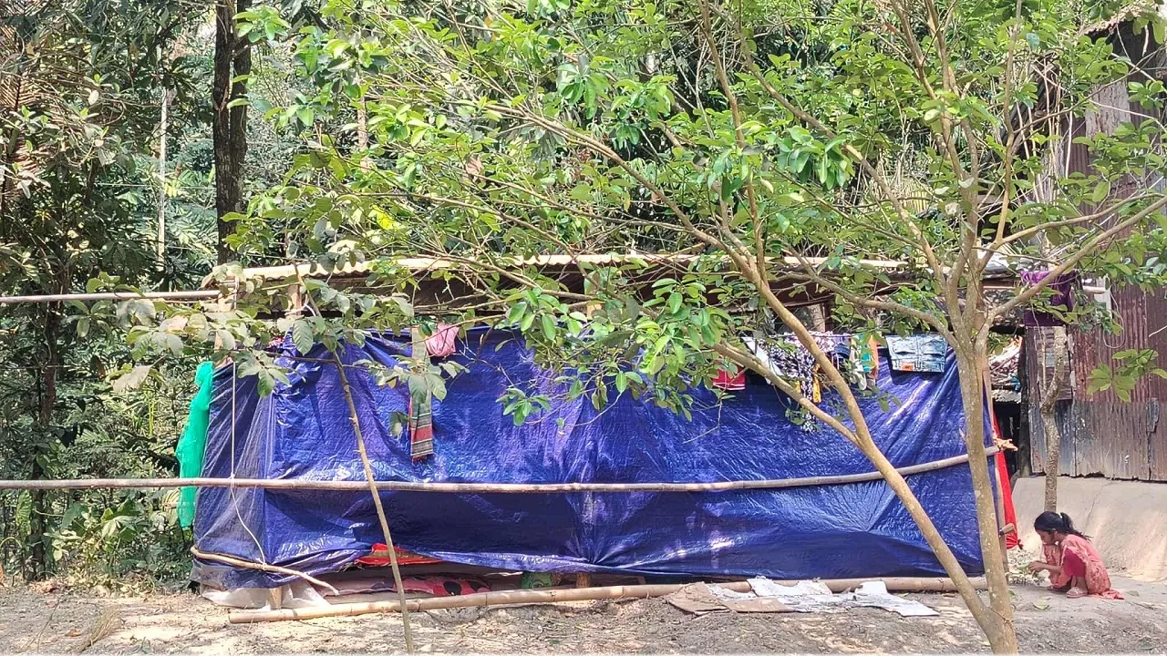 আমতলীতে ৫ লাখ টাকা চাঁদা না পেয়ে জমিতে ঘর নির্মাণের অভিযোগ