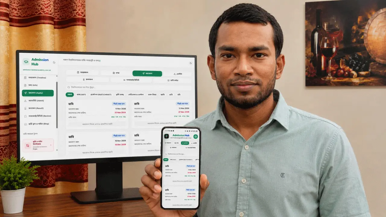 বিশ্ববিদ্যালয়ে ভর্তি-ভোগান্তি কমাতে বাকৃবি শিক্ষার্থীর ‘অ্যাডমিশন হাব’