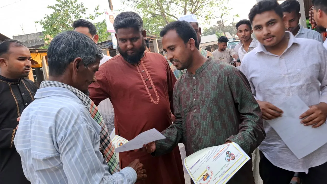 কিশোরগঞ্জে গণঅধিকার পরিষদের ট্রাক মার্কার প্রচারণা