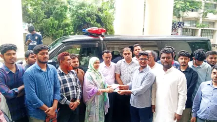 জবিতে শিক্ষার্থীদের জন্য জকসুর অ্যাম্বুলেন্স উপহার