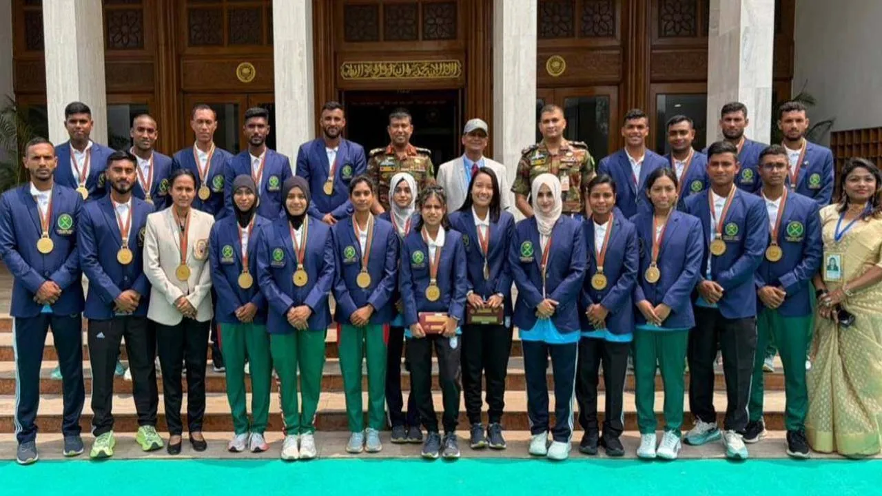 জাতীয় ক্রীড়া সম্মাননা অনুষ্ঠানে সেনাবাহিনী দলের উজ্জ্বল সাফল্য
