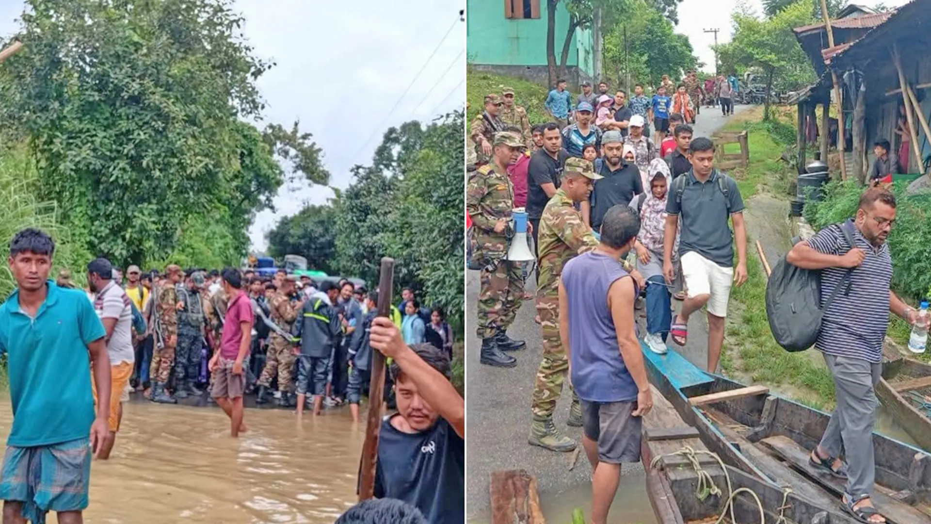 পার্বত্য চট্টগ্রামে সেনাবাহিনীর উদ্ধার ত্রাণ কার্যক্রম অব্যাহত