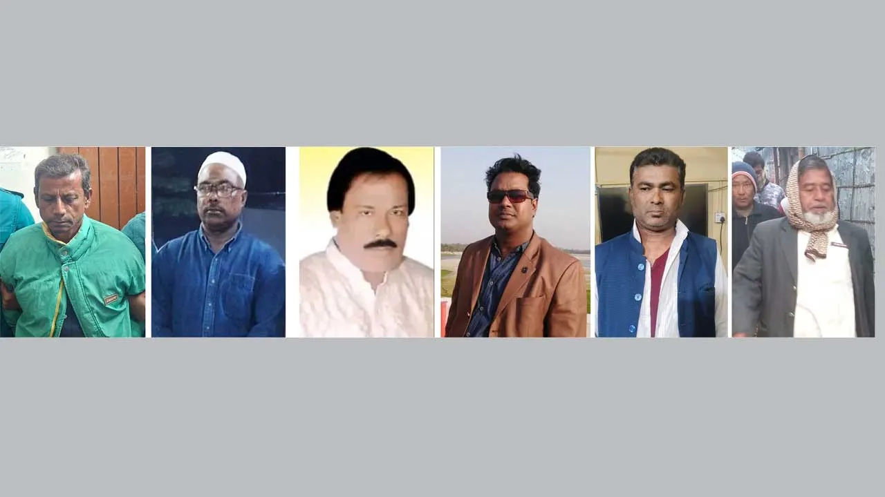 রংপুরে ৬ আ’লীগ-যুবলীগ নেতা গ্রেফতার