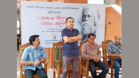 জুলাই বিপ্লব তুলে ধরতে খুলনা শিল্পকলা একাডেমির আর্ট ক্যাম্প
