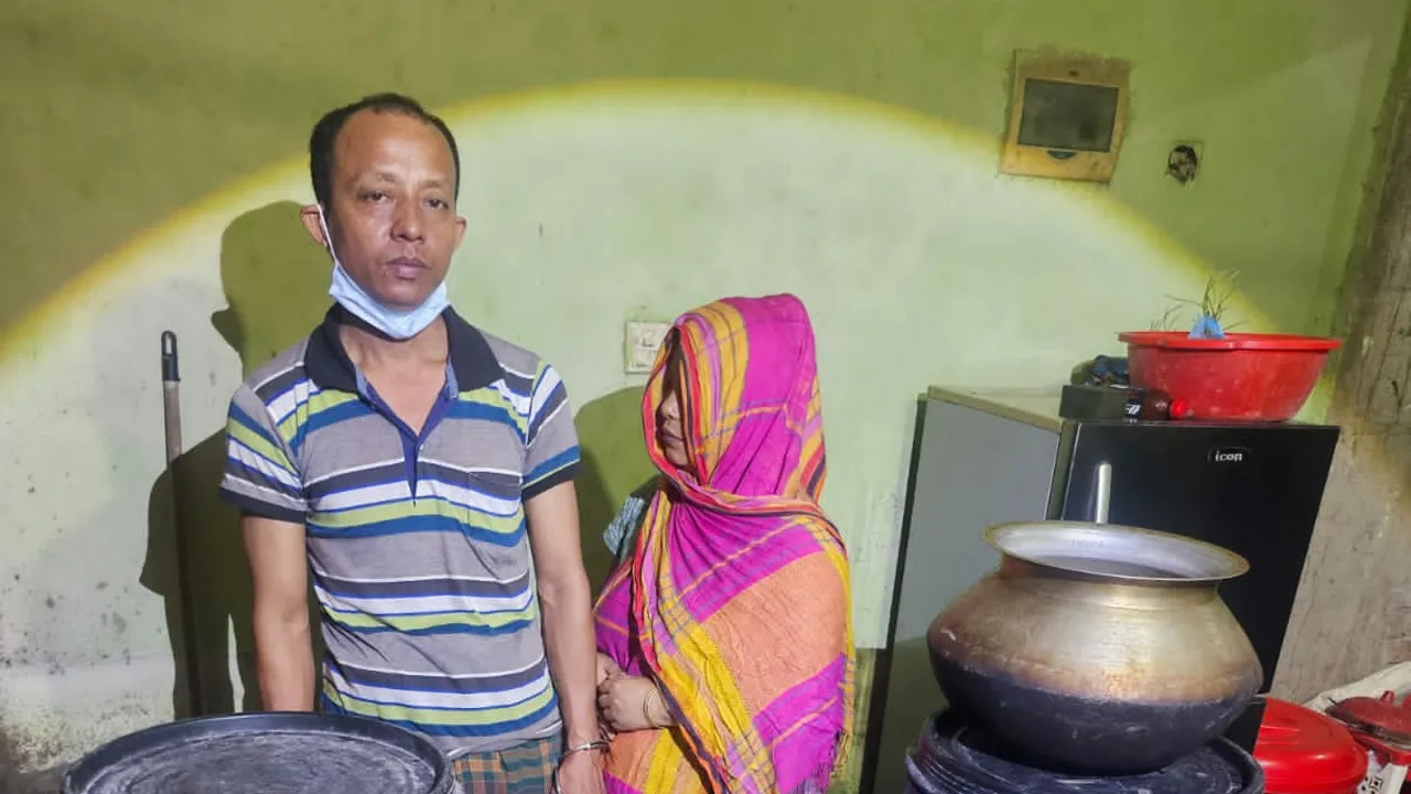 আশুলিয়ায় ১ হাজার লিটার মদসহ দম্পতি গ্রেফতার