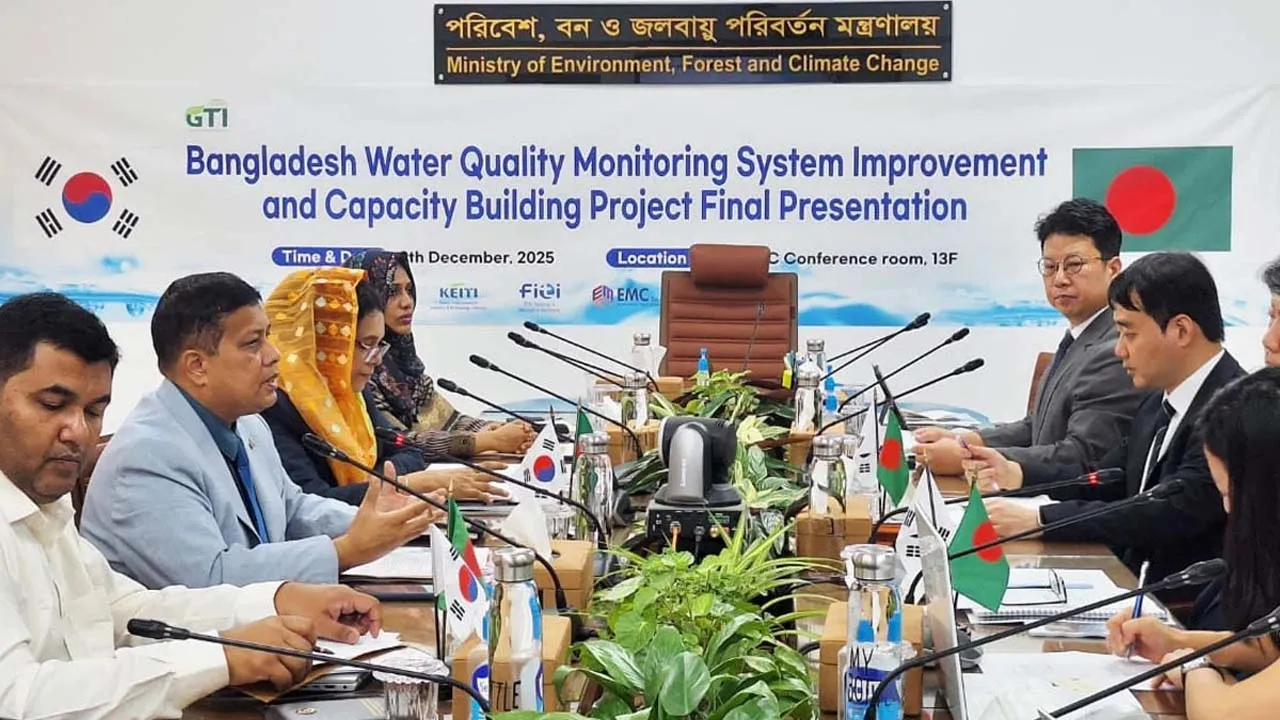 কোরিয়ার সহায়তায় ঢাকা কেন্দ্রিক নদীগুলোর পানির মান পর্যক্ষেণ করবে সরকার