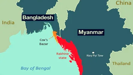 মিয়ানমারের রাখাইনে আবারো সংঘর্ষ : মুহুর্মুহু বিকট শব্দে টেকনাফে আতঙ্ক